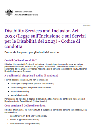 Code of conduct FAQ cover page