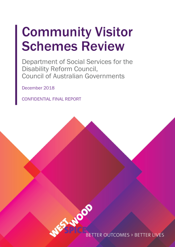 Community Visitors Schemes Review cover page