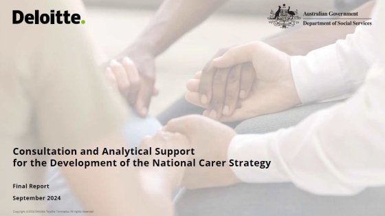 Deloitte National Carer Strategy Executive summary