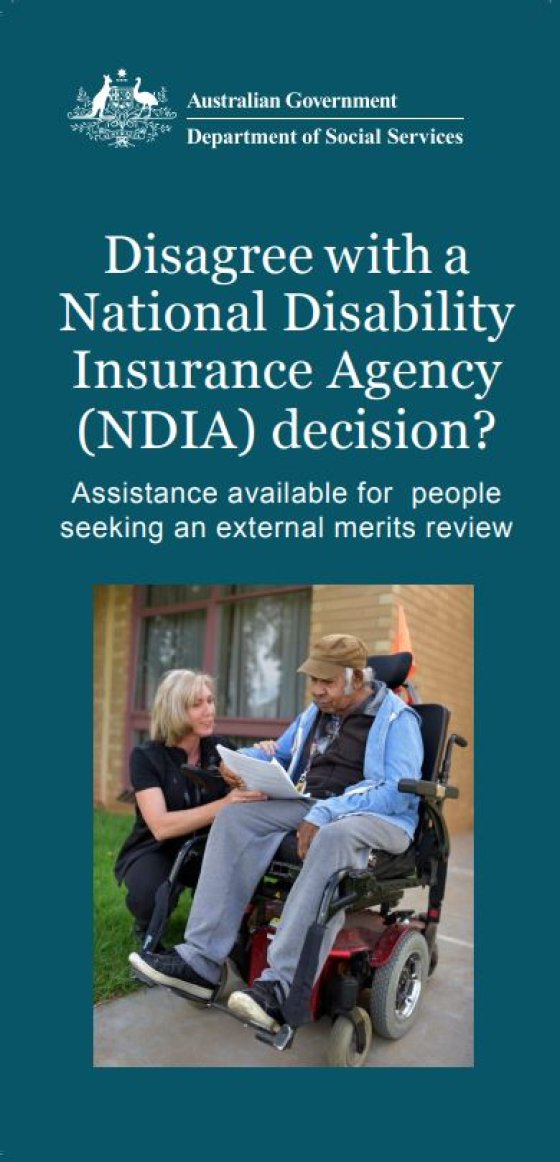 Disagree with a National Disability Insurance Agency (NDIA) decision? cover page