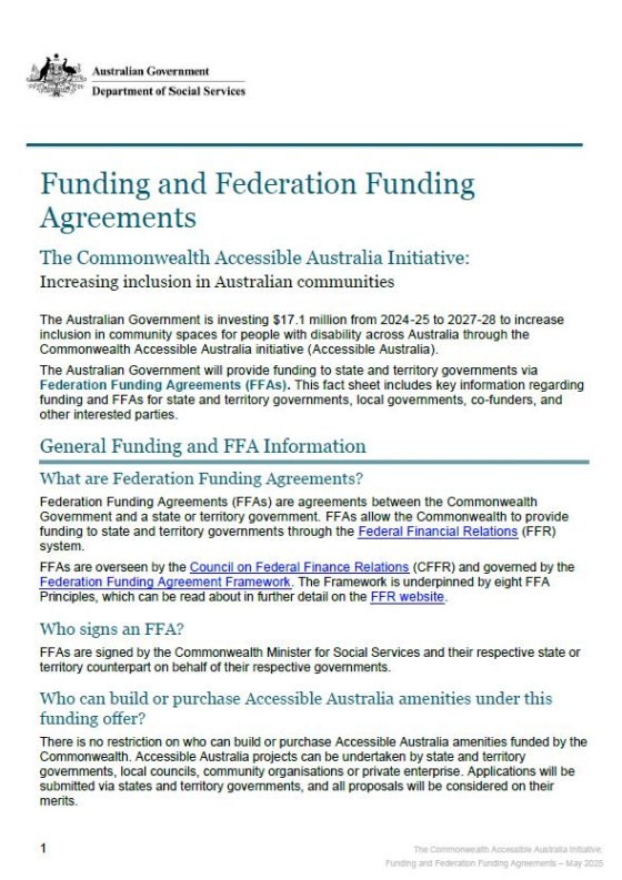 Funding and Federation Funding Agreements cover page