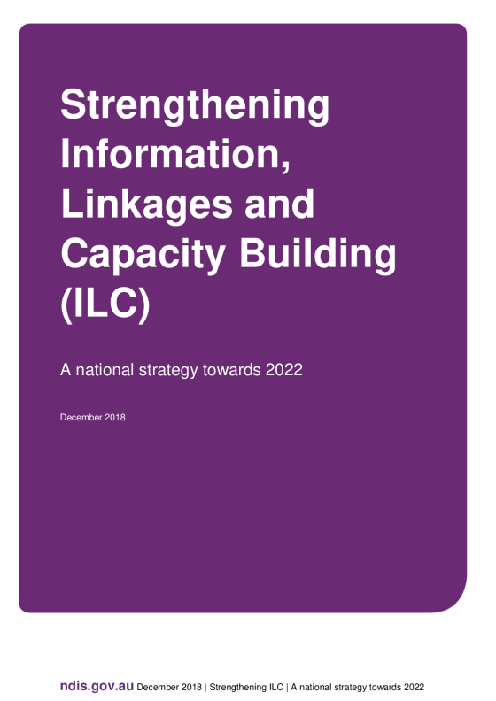 Information, Linkages and Capacity Building Investment Strategy cover page