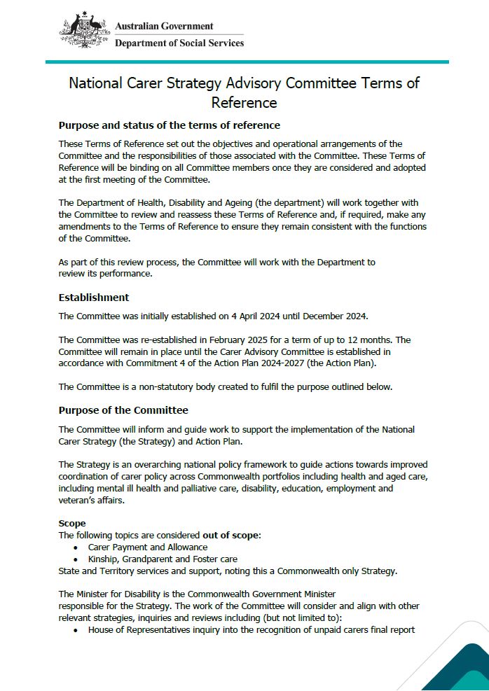 NCS Terms of Reference cover page