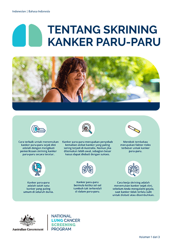 Program Skrining Kanker Paru-Paru Nasional – Tentang skrining kanker paru-paru