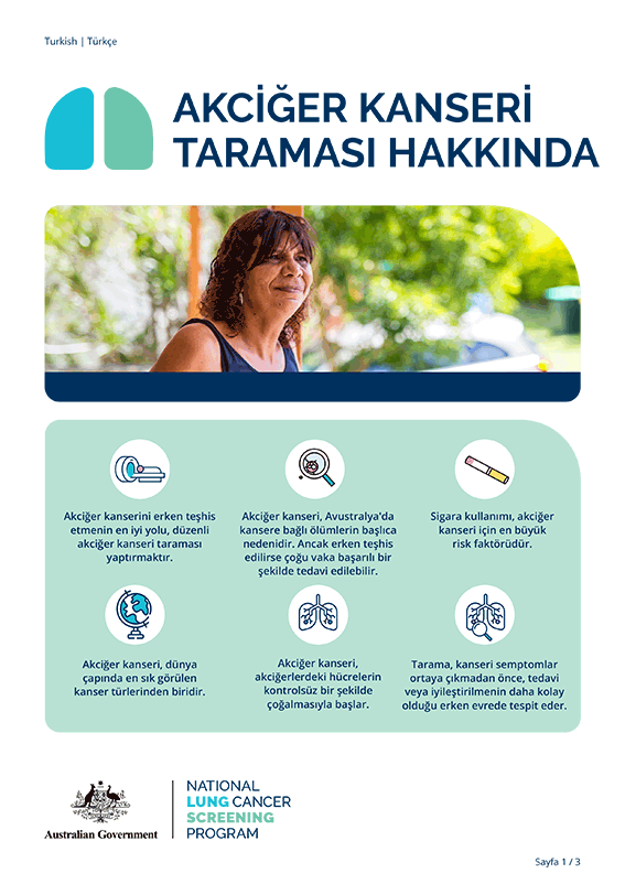 Ulusal Akciğer Kanseri Tarama Programı - Akciğer kanseri taraması hakkında