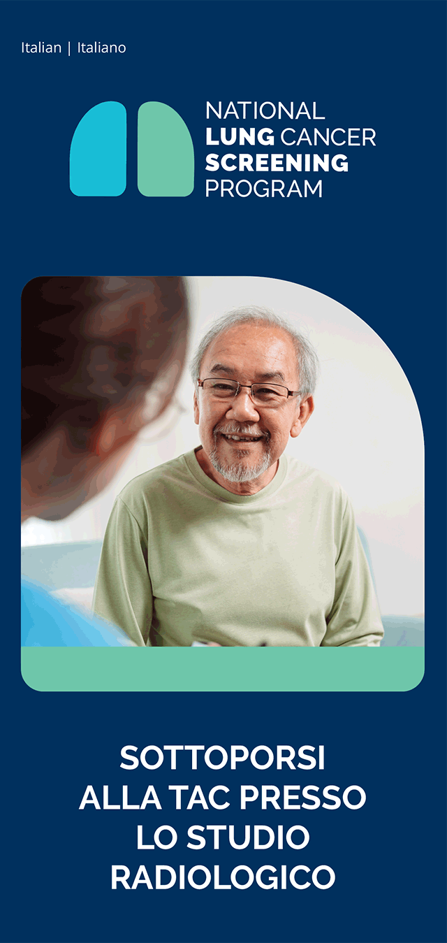 Programma nazionale di screening per il cancro ai polmoni – Sottoporsi alla TAC presso uno studio radiologico – Brochure