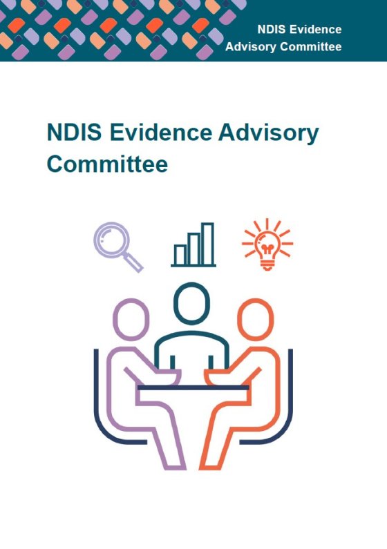 NDIS Evidence Advisory Committee Easy Read cover page