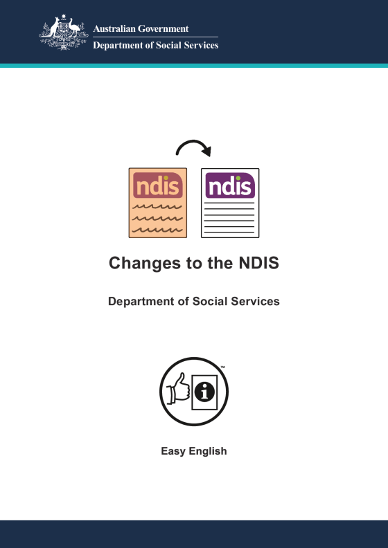 NDIS reforms cover page