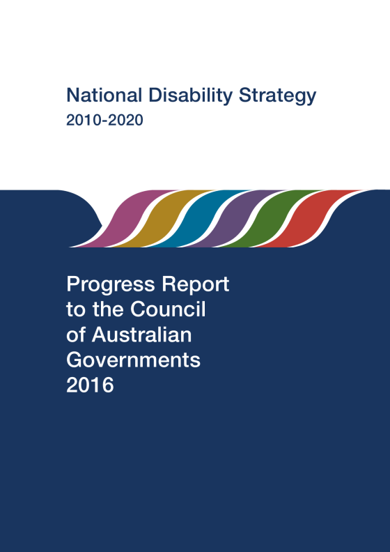Second Progress Report to the Council of Australian Governments 2016 cover page