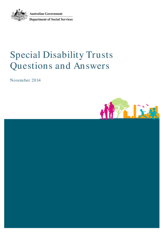 Special Disability Trusts: Questions and Answers cover page