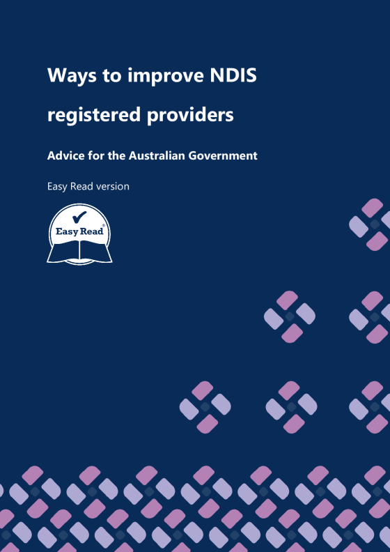 Ways to improve NDIS registered providers cover page
