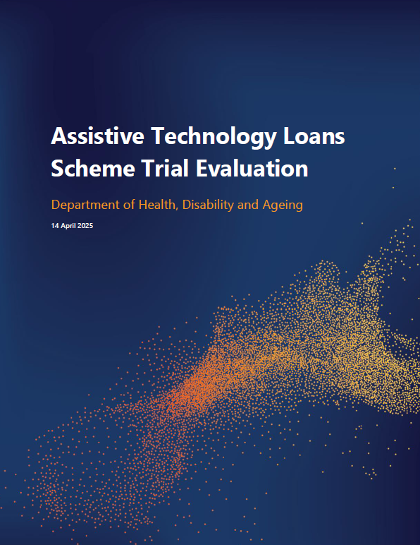 Cover page for the Assistive Technology Loans Scheme Trial Evaluation