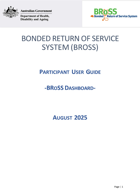 BRoSS Participant User Guide – BRoSS Dashboard