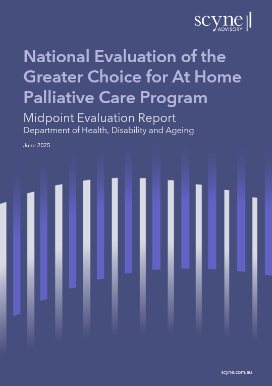 Midpoint evaluation report for the At Home Palliative Care Program