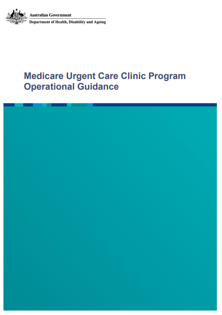 Medicare UCC operation guidance cover page (update August 2025)