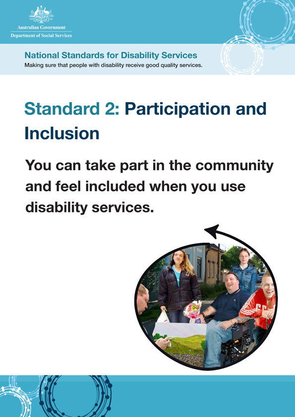 National Standards for Disability Services – Standard 2 – Easy Read poster