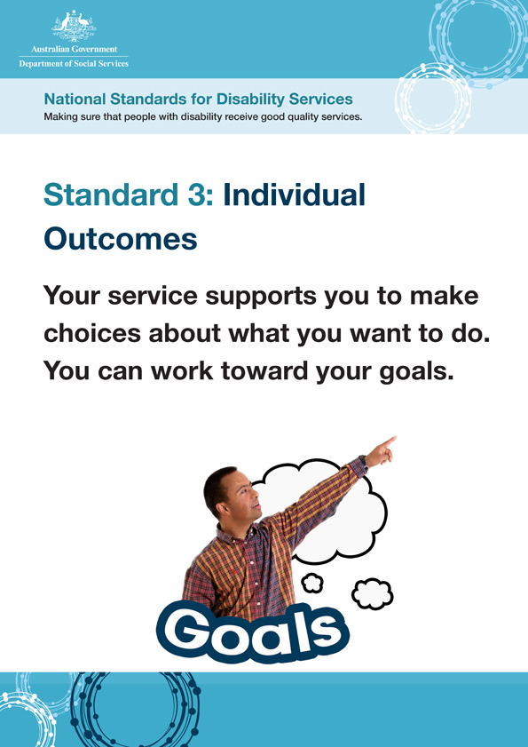 National Standards for Disability Services – Standard 3 – Easy Read poster