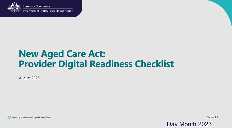 New Aged Care Act: Provider Digital Readiness Checklist
