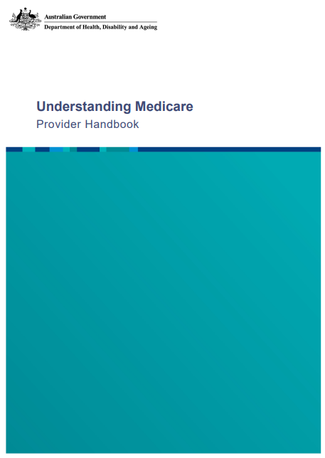Understanding Medicare Provider handbook cover page