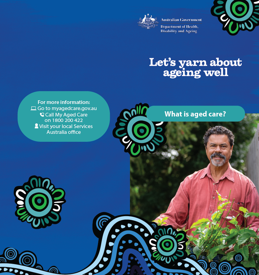 Cover page for What is aged care brochure
