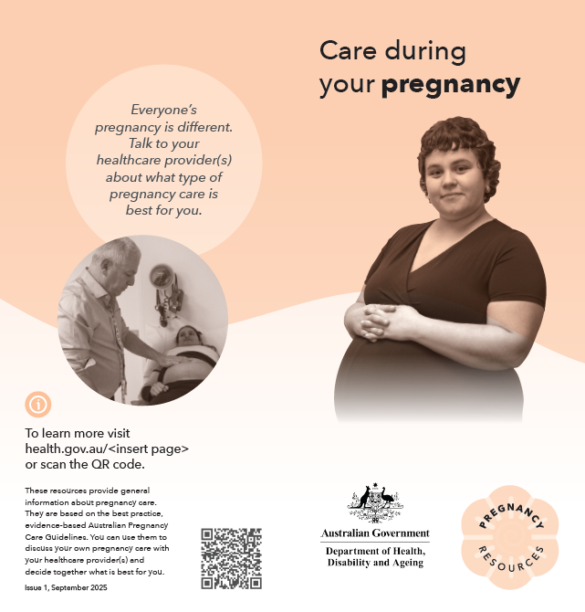 Cover page image for the Care during your pregnancy – flyer