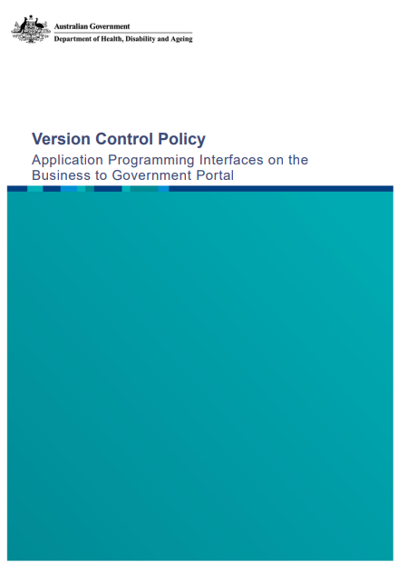 Version Control Policy cover page