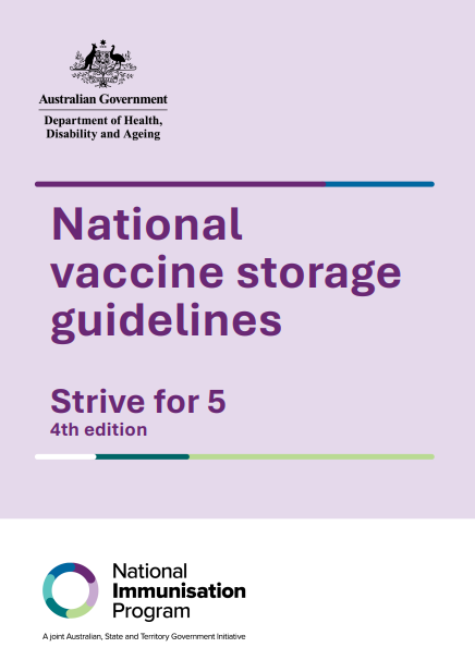 National Vaccine Storage Guidelines – Strive for 5 – 4th Edition cover page