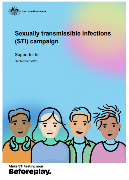 Cover page for the Sexually transmissible infections – Beforeplay – Supporter kit