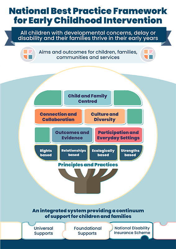 The National Best Practice Framework for Early Childhood Intervention at a glance