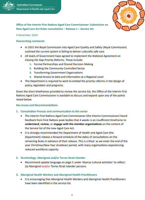 IFNACC submission release 1 cover page