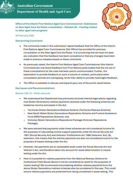 IFNACC Feedback – Release 2b – 28 February cover page