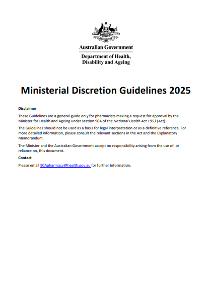 Ministerial Discretion Guidelines 2025 cover image