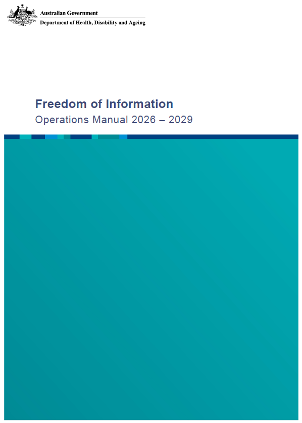 Cover page of the FOI operation manual
