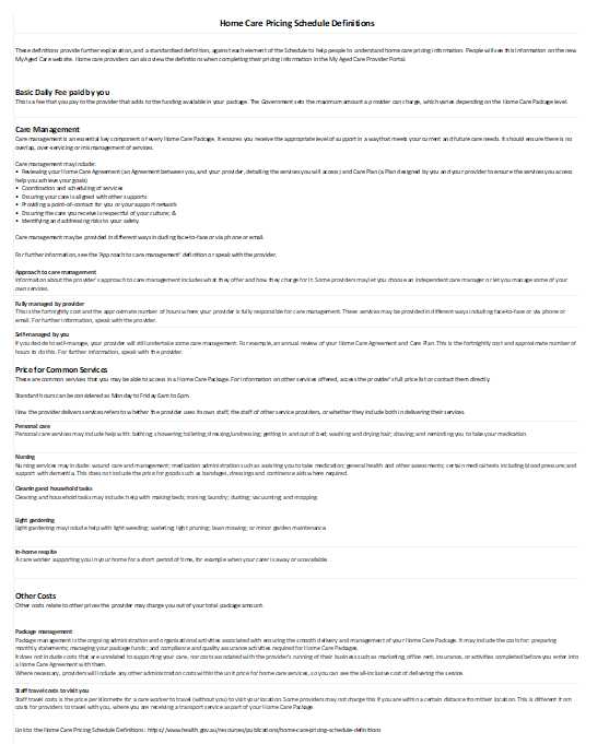 Home Care Package cover image