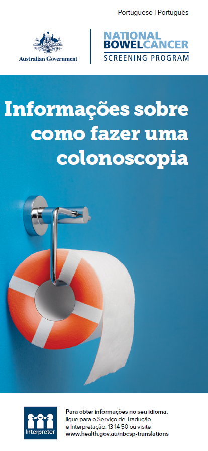 Portuguese cover image for the NBCSP brochure