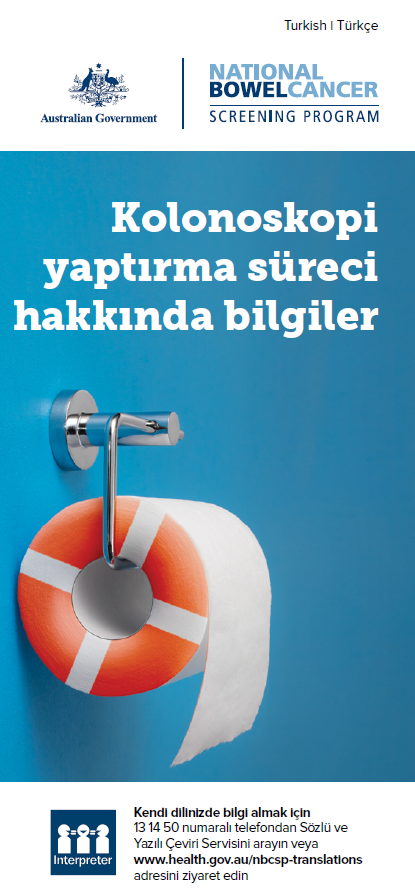Turkish cover image for the NBCSP brochure