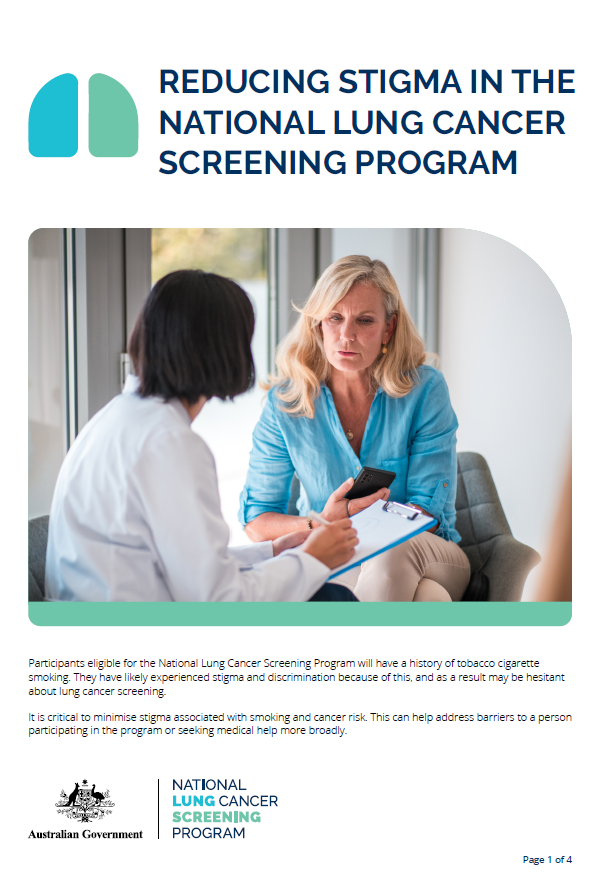 Reducing stigma in the NLCSP cover page