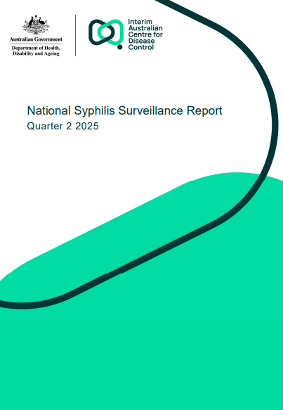 Cover page for the National Syphilis Surveillance report Q2 2025