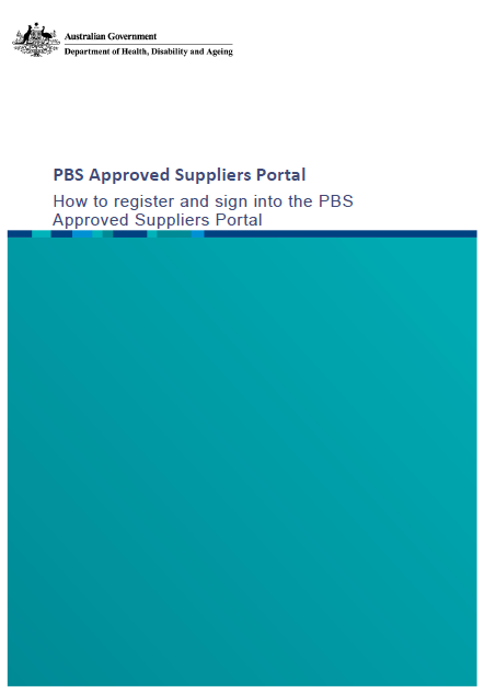 How to register and sign in to the PBS approved suppliers portal