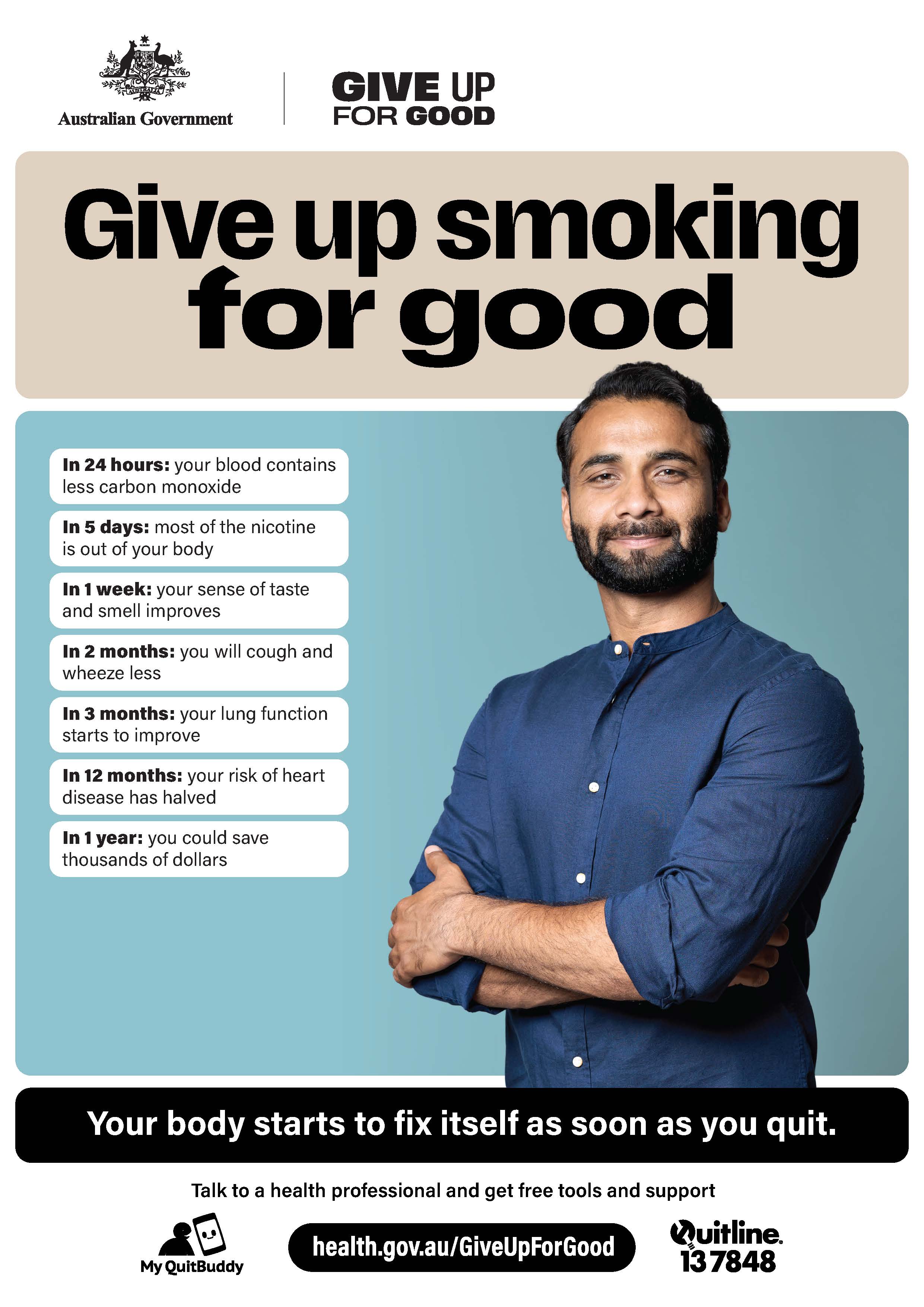 Give up smoking for good – health benefits for men | Give up for good