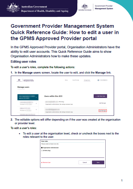 Government Provider Management System resources | Australian Government ...