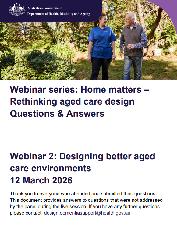 Aged care reforms and reviews resources | Australian Government ...