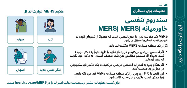 سندرم تنفسی خاورمیانه (MERS) | Australian Government Department of ...