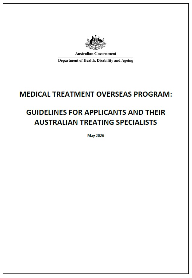 Programme Guidelines Medical Treatment Overseas Program – Guidelines for applicants ...