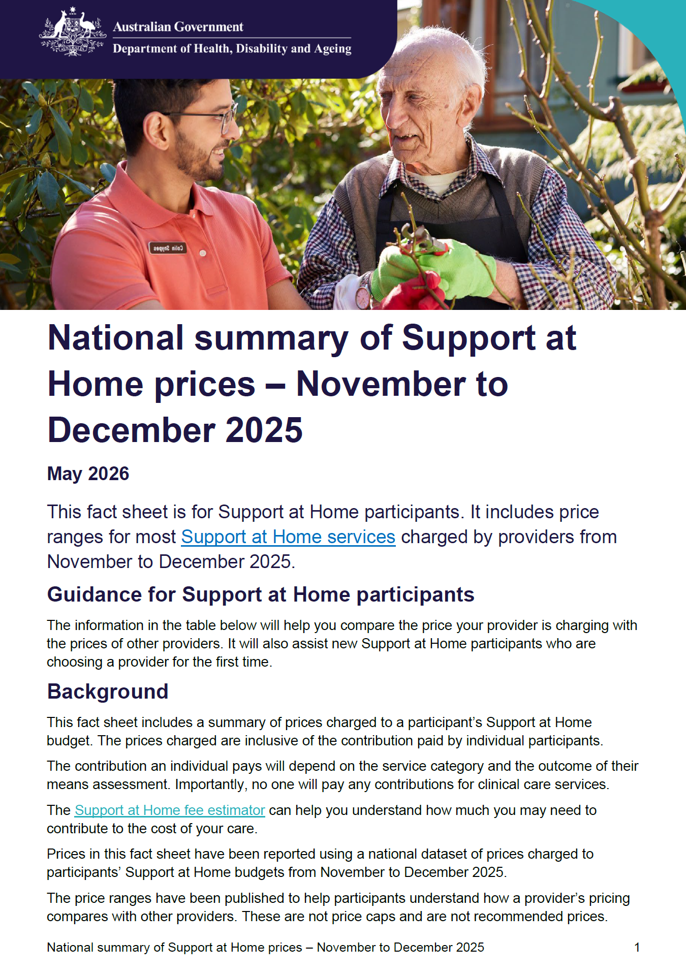 Support at Home program | Australian Government Department of Health ...