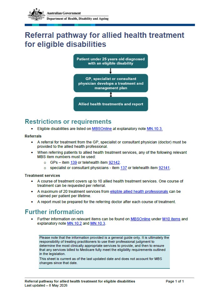 Disability and carer resources | Australian Government Department of ...