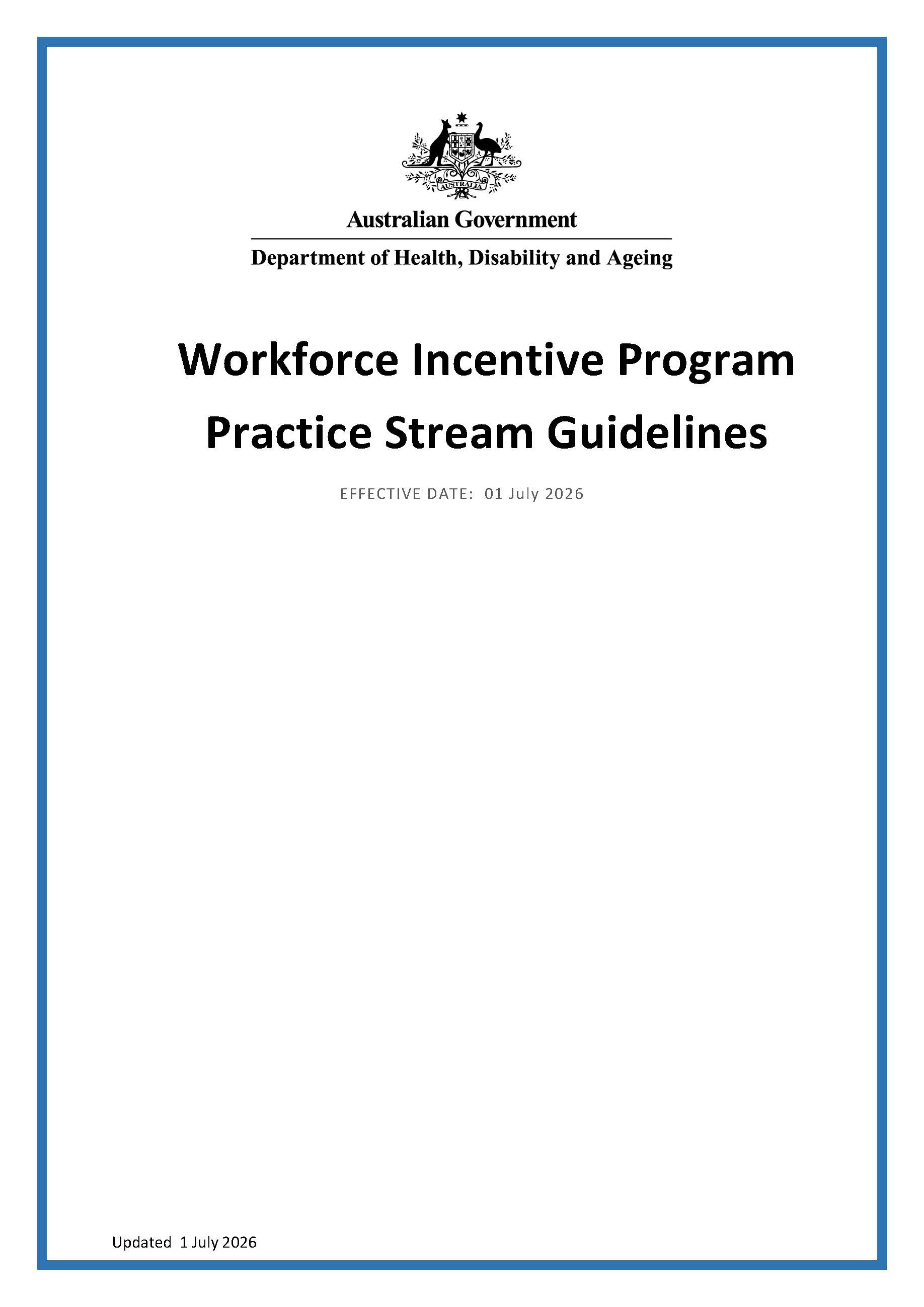 Workforce Incentive Program | Australian Government Department of ...
