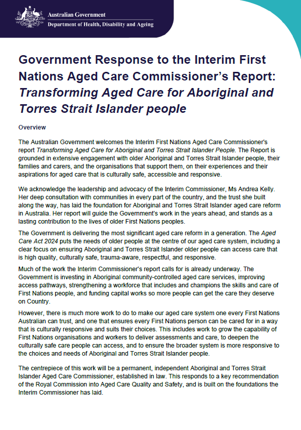 New Aged Care Act | Australian Government Department of Health ...