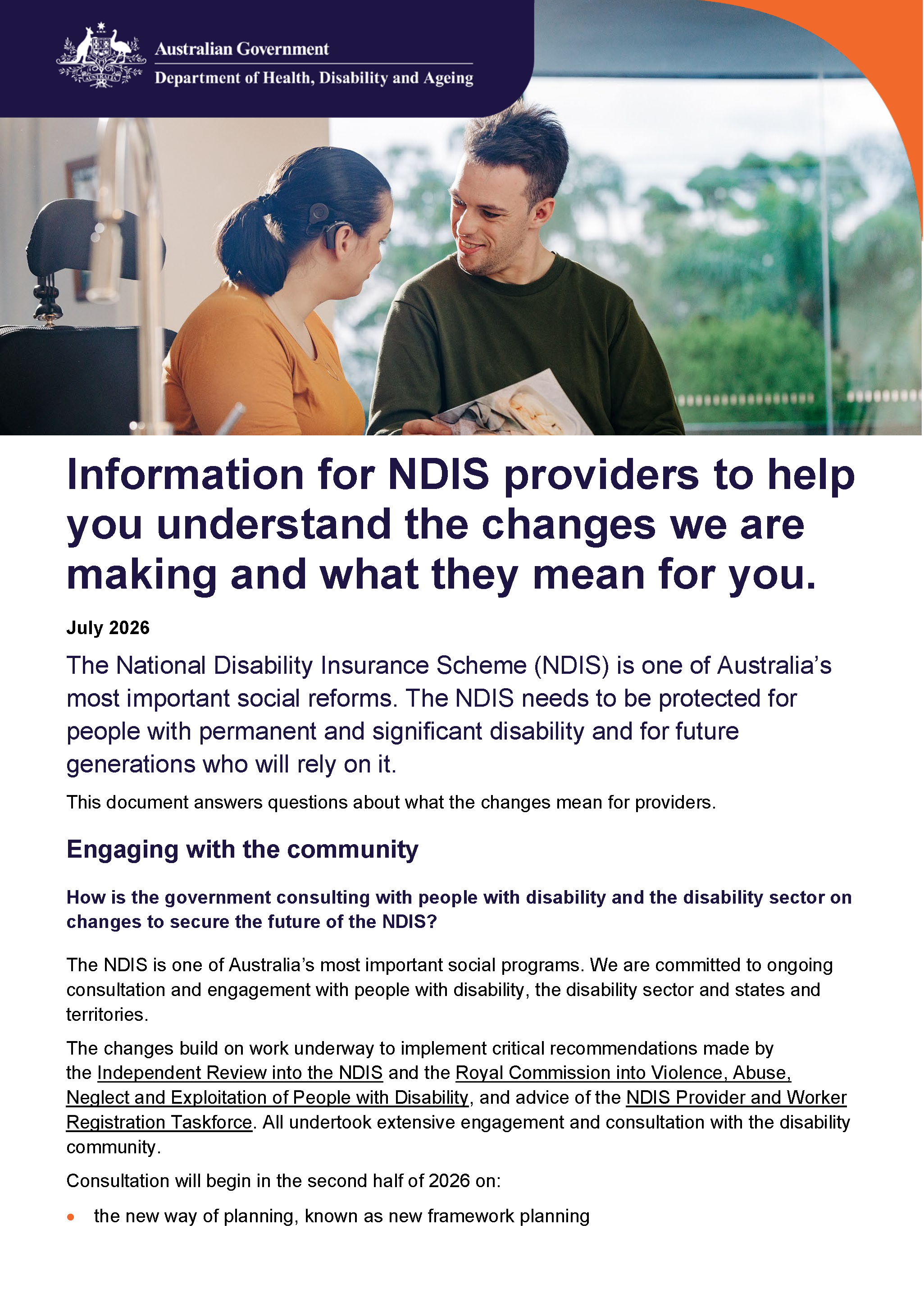 National Disability Insurance Scheme changes | Australian Government ...