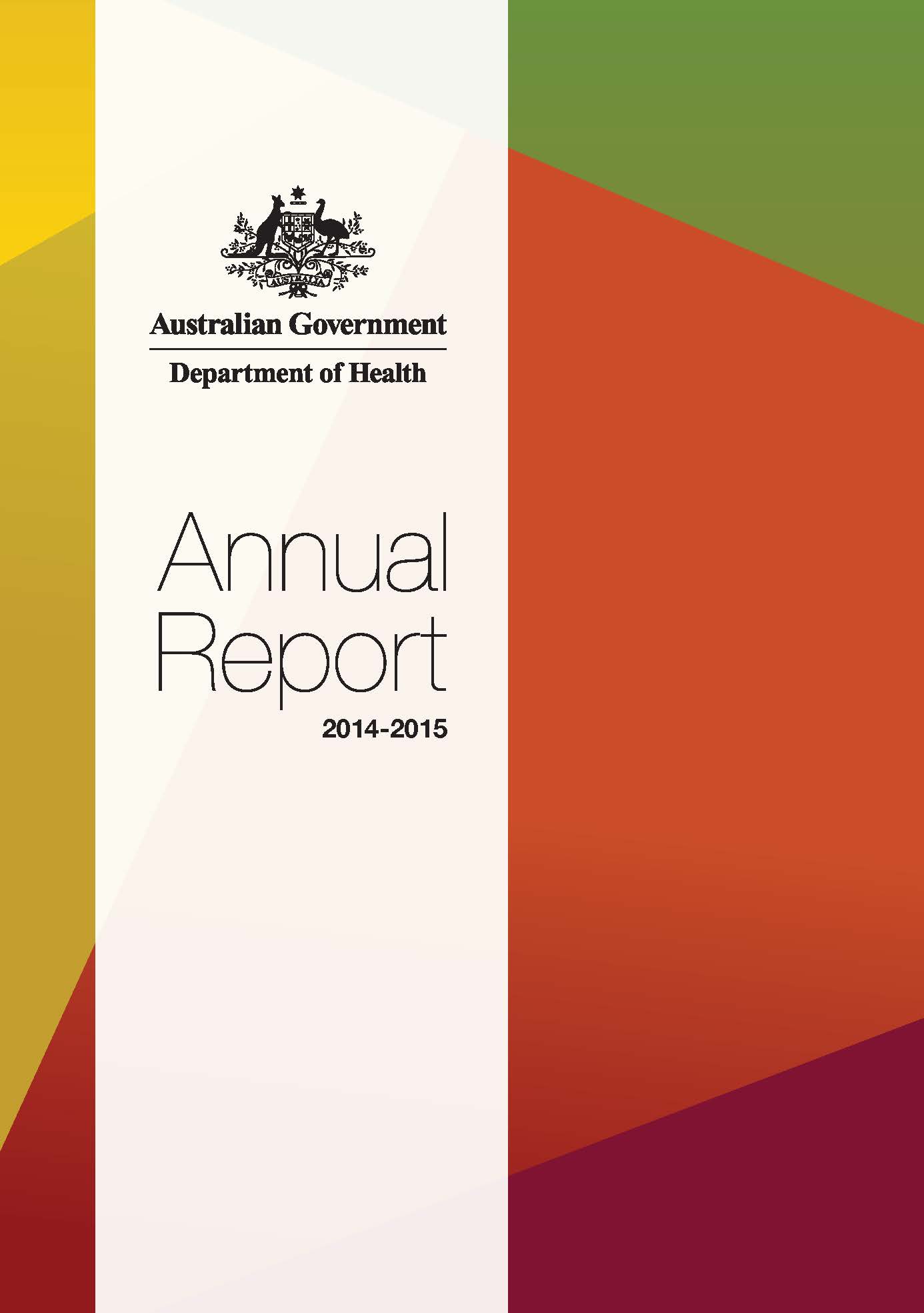Cover image for Annual Report 2014 to 2015